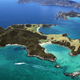 overhead shot of new zealand's bay of islands